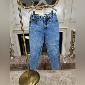 Bugle Boy High-Rise Light Acid Wash Blue Jeans